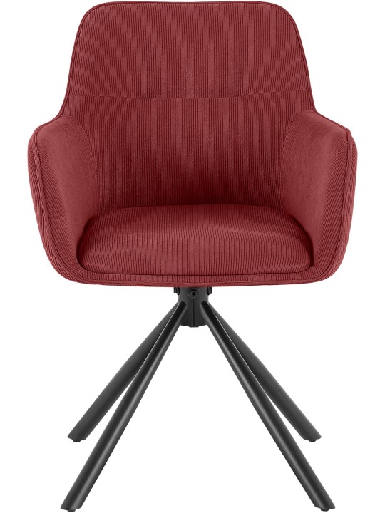 Stol Tipton Cord, bordeauxrød