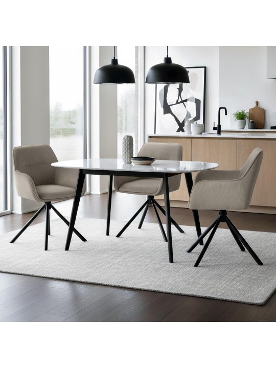 Stol Tipton Cord, taupe