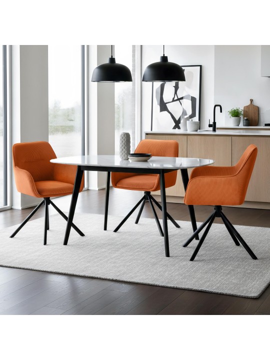 Stol Tipton Cord, orange