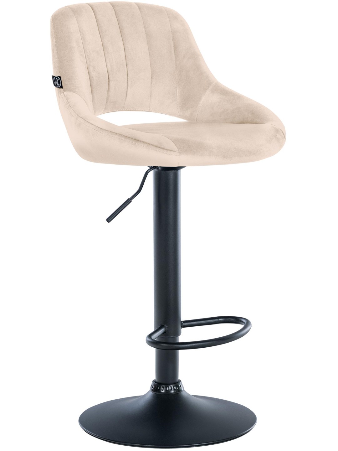 Barstol Milet fløjl, creme