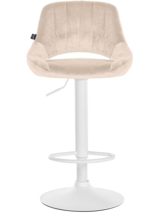Barstol Milet fløjl, creme Barstol Milet fløjl, creme