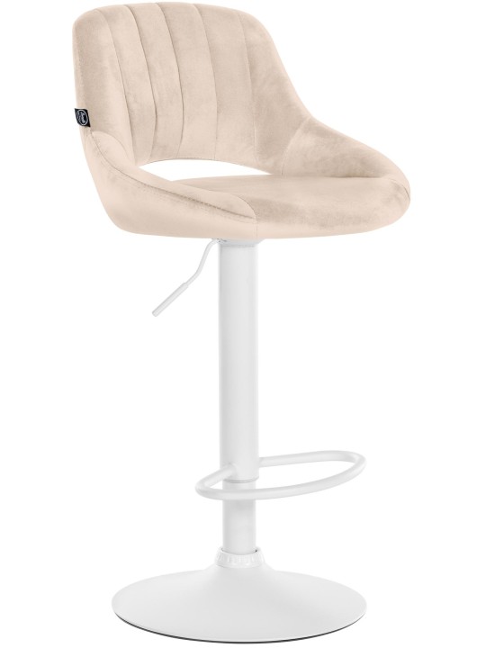 Barstol Milet fløjl, creme Barstol Milet fløjl, creme