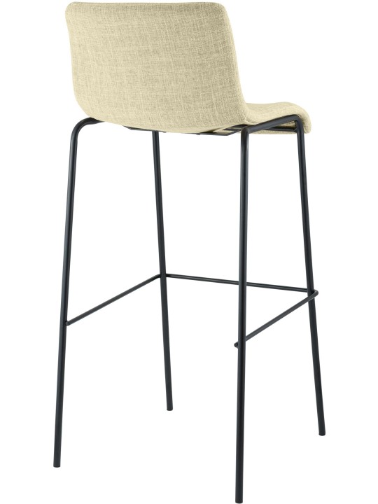 Barstol Hoover stof 4 fods stel, creme