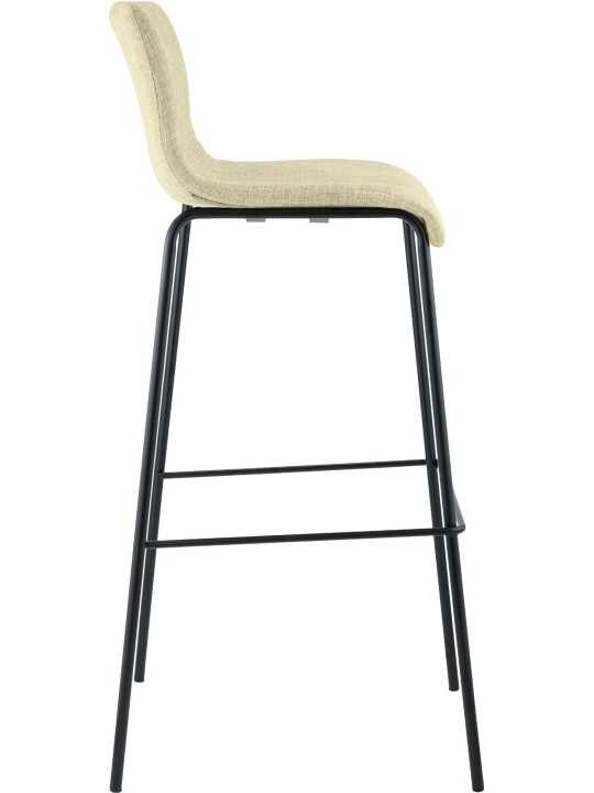 Barstol Hoover stof 4 fods stel, creme