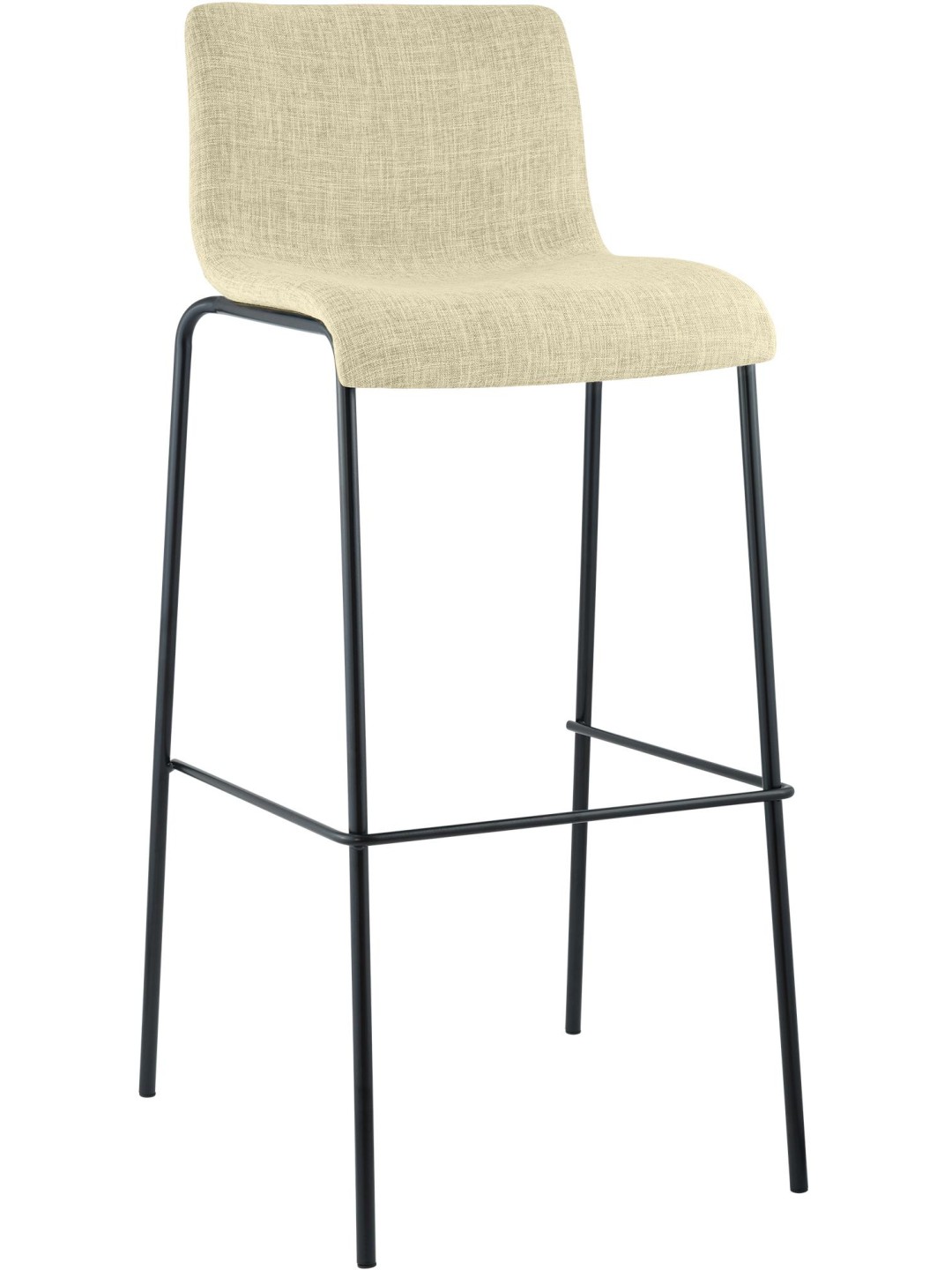 Barstol Hoover stof 4 fods stel, creme