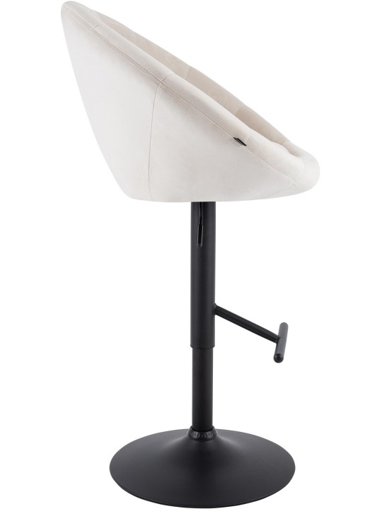Barstol London fløjl sort, creme Barstol London fløjl sort, creme