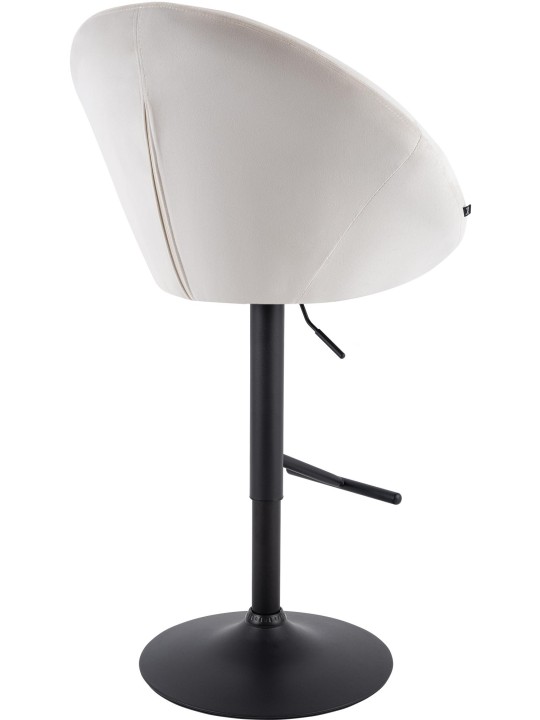 Barstol London fløjl sort, creme Barstol London fløjl sort, creme