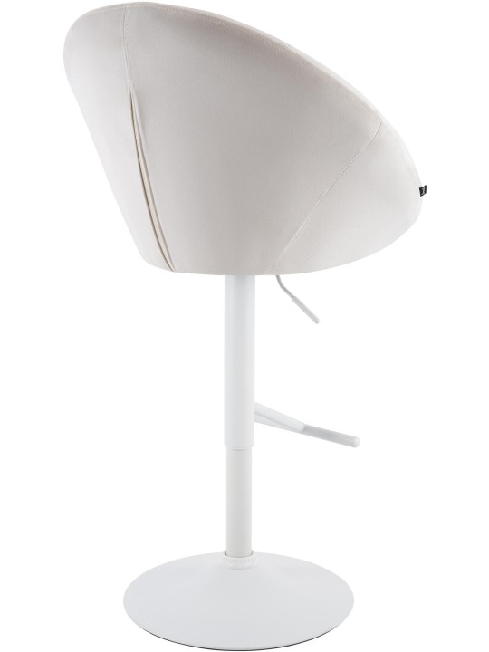 Barstol London fløjl hvid, creme Barstol London fløjl hvid, creme