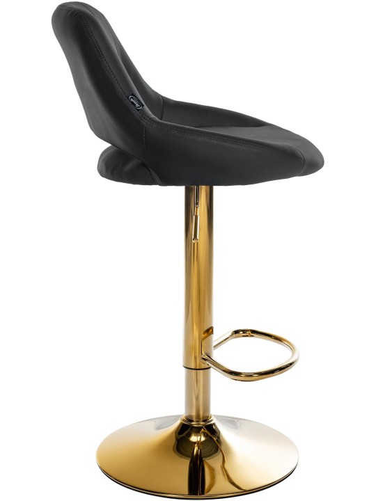 Barstol Milet kunstlæder guld, sort