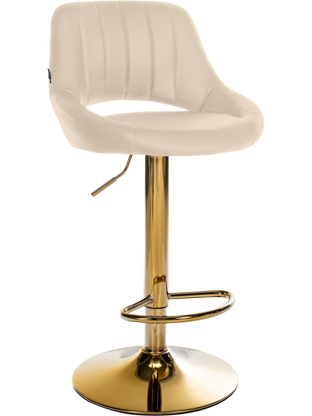 Barstol Milet kunstlæder guld, creme