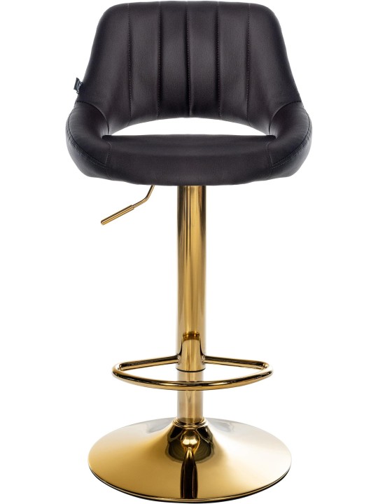 Barstol Milet kunstlæder guld, brun