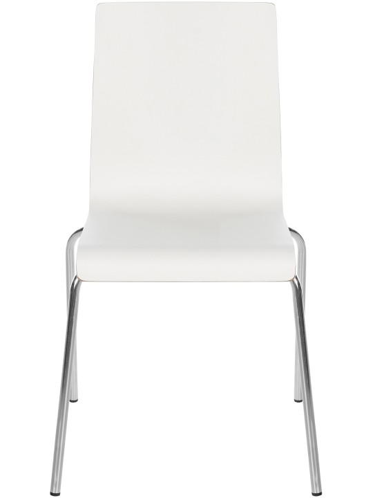 Sæt med 4 besøgsstole Gahanna, hvid Sæt med 4 besøgsstole Gahanna, hvid