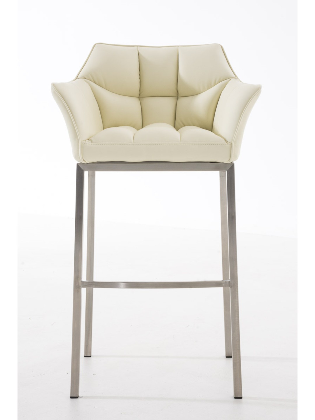Barstol Damaso E med 4 fods stel, creme