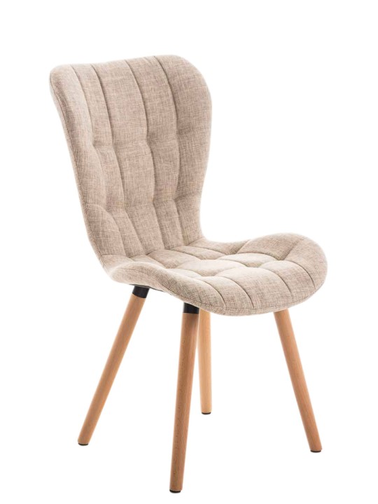 Stol Elda stof natur, creme