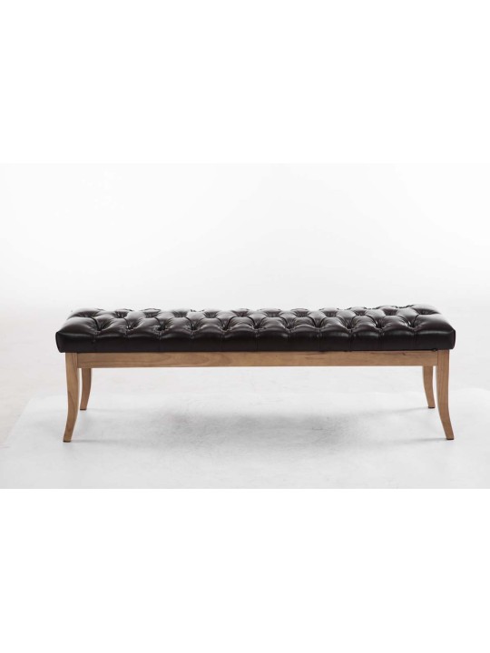 Bænk Ramses imiteret læder antique-light 150, brun