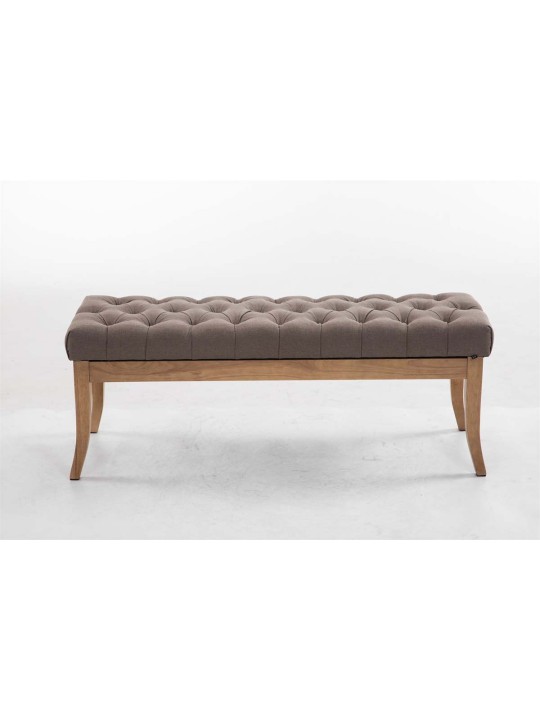 Bænk Ramses stof antik-let 120, taupe