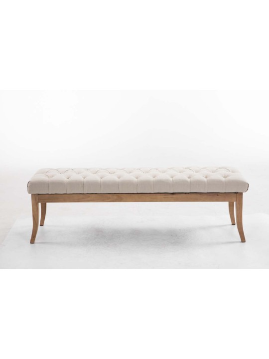 Bænk Ramses stof antik-let 150, creme