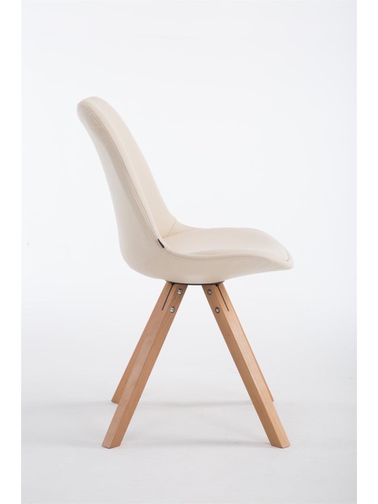 Besøgsstol Laval Natura Square, creme
