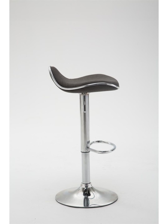 Barstol Shanghai stof krom, mørkegrå Barstol Shanghai stof krom, mørkegrå
