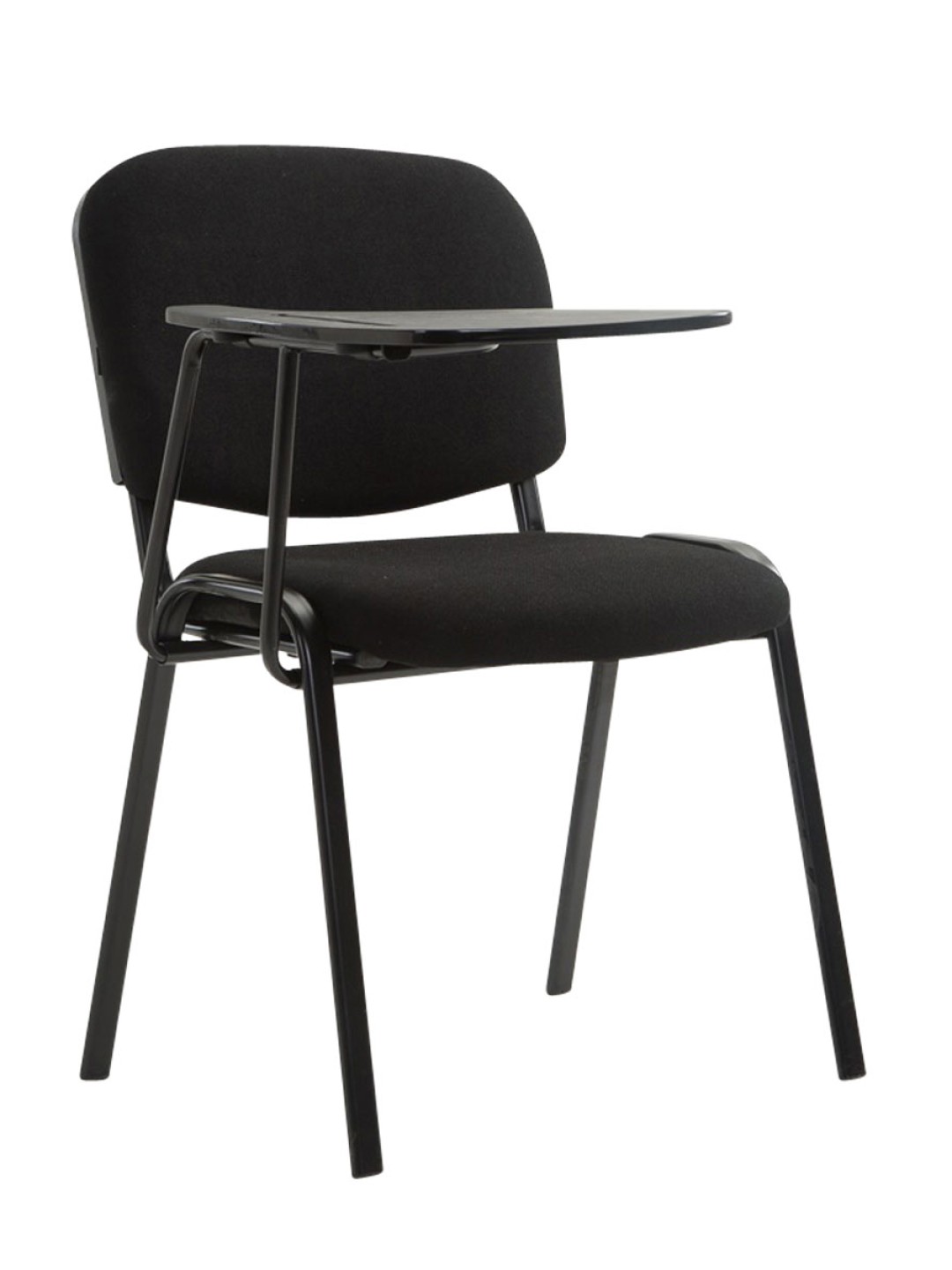 Ken stol med klapbordsstof, sort