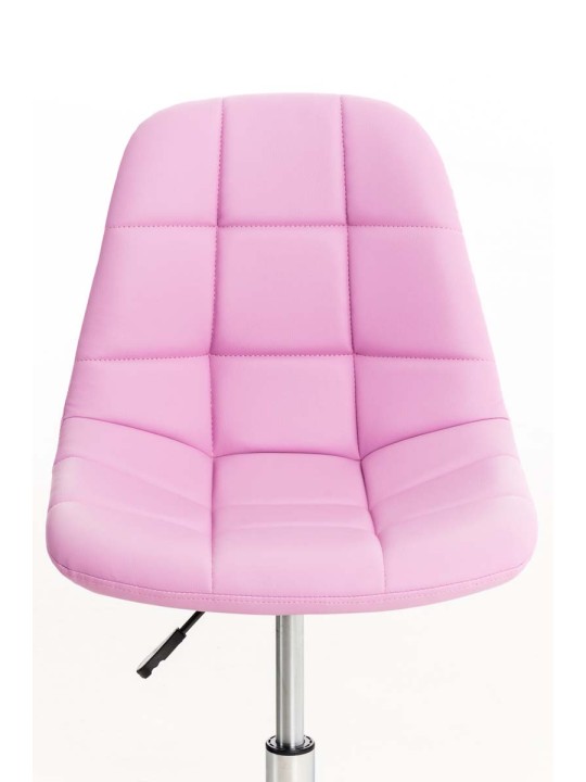 Emil kontorstol i imiteret læder, pink Emil kontorstol i imiteret læder, pink