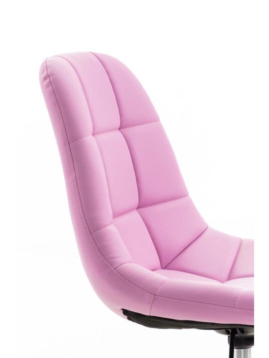 Emil kontorstol i imiteret læder, pink Emil kontorstol i imiteret læder, pink