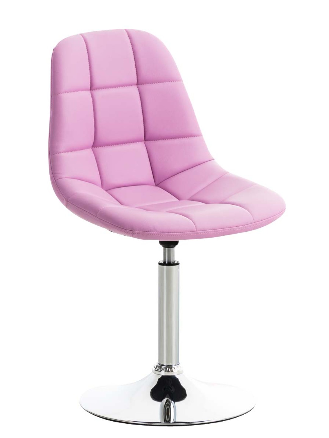 Stol Emil imiteret læder, pink