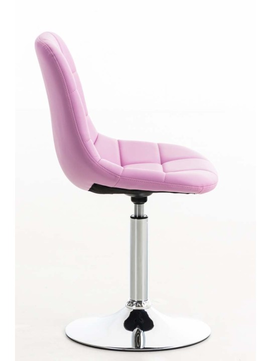 Stol Emil imiteret læder, pink Stol Emil imiteret læder, pink