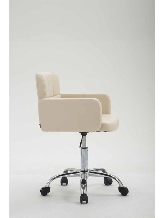 Arbejdsskammel Los Angeles imiteret læder, creme Arbejdsskammel Los Angeles imiteret læder, creme