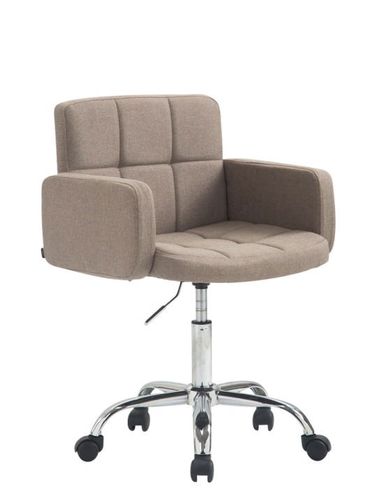 Arbejdstaburet Los Angeles stof, taupe Arbejdstaburet Los Angeles stof, taupe