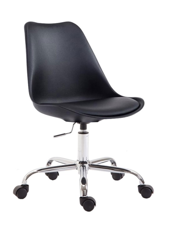 Kontorstol Toulouse plast, sort