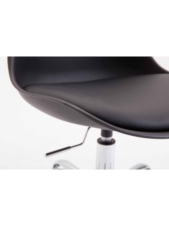 Kontorstol Toulouse plast, sort