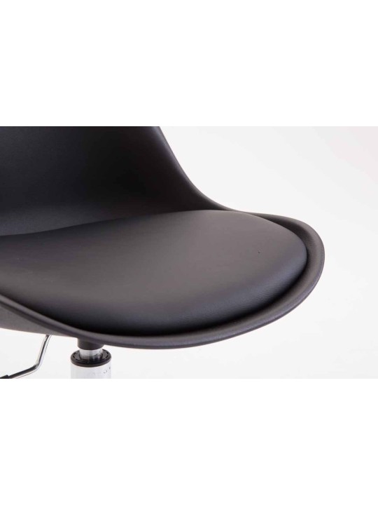 Kontorstol Toulouse plast, sort