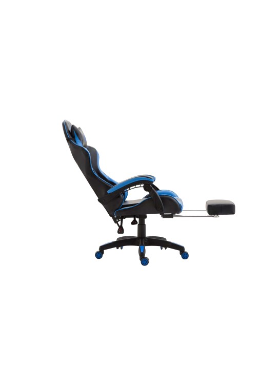 Kontorstol Ignite imiteret læder, sort/blå
