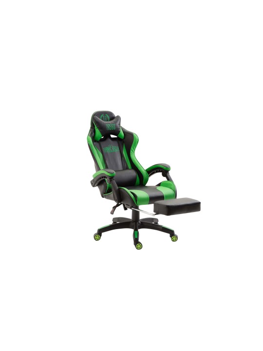 Kontorstol Ignite imiteret læder, sort/grøn Kontorstol Ignite imiteret læder, sort/grøn