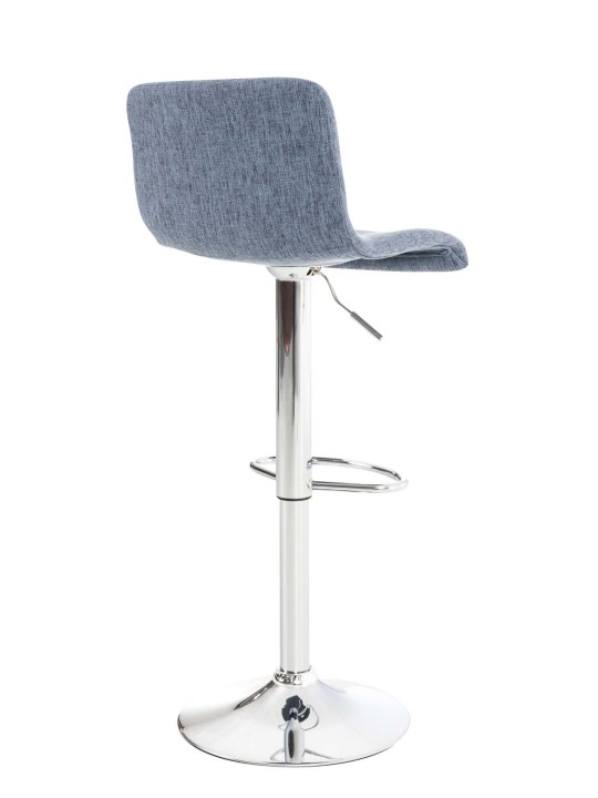 Sæt med 2 barstole Hoover stof krom, blå