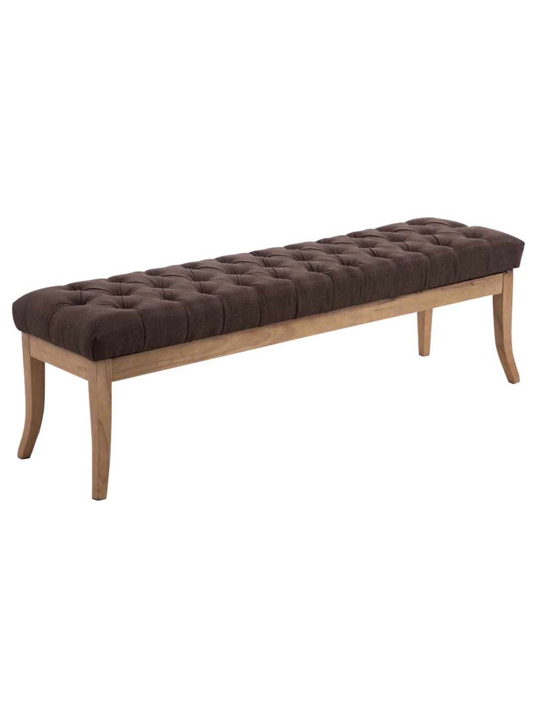 Bænk Ramses stof antik-let 150, brun