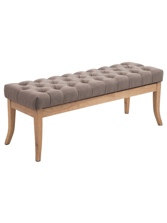 Bænk Ramses stof antik-let 120, taupe