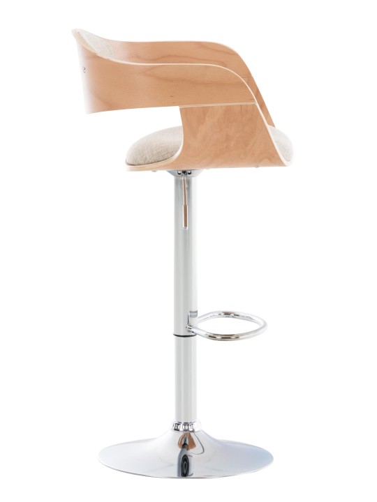 Barstol Kingston C stof, natur/creme