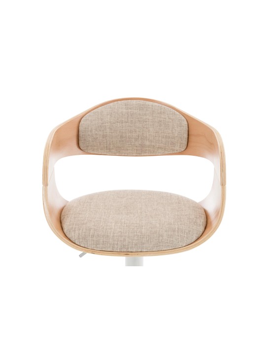 Barstol Kingston C stof, natur/creme