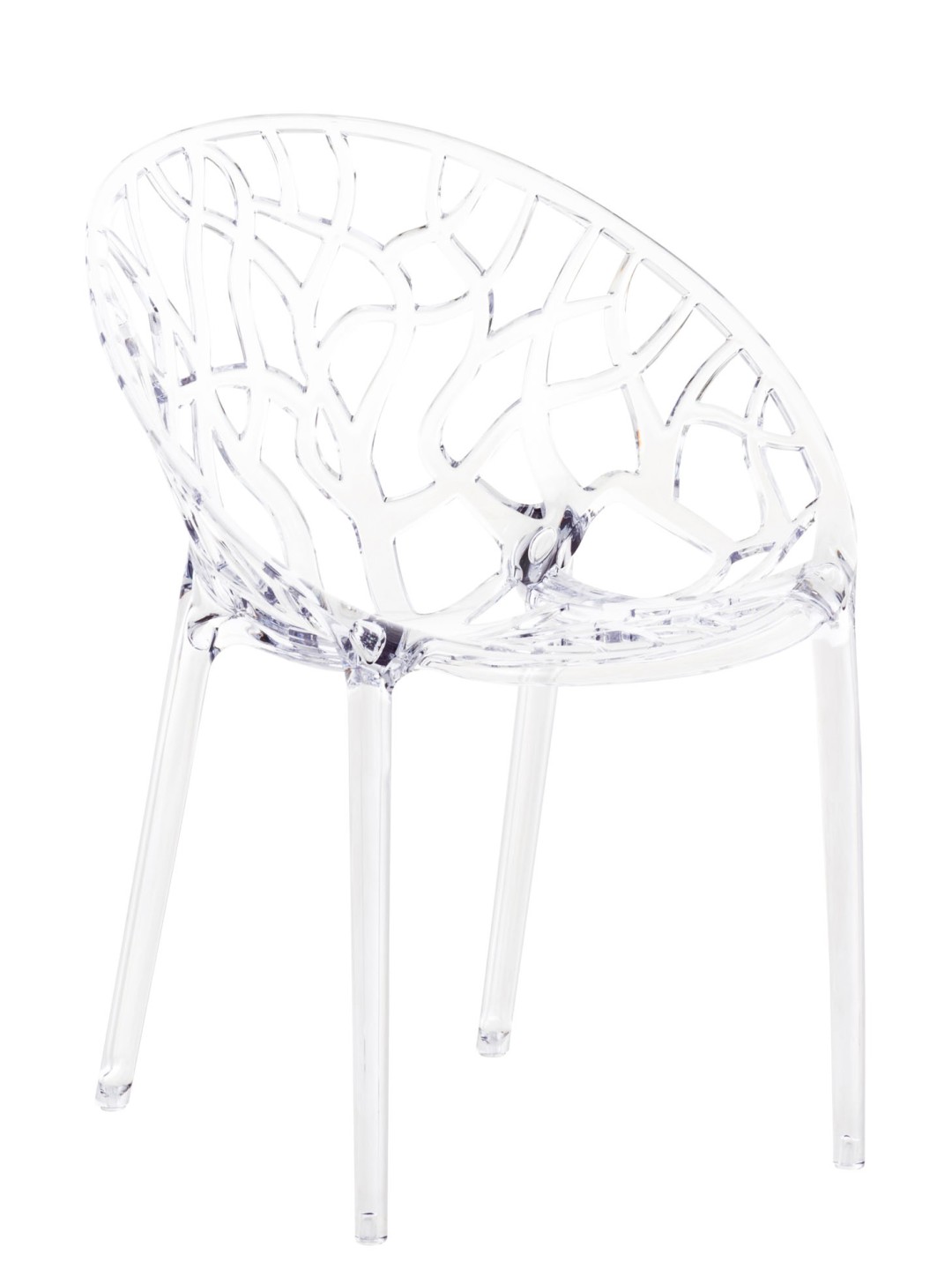 Stabelstol CRYSTAL, transparent