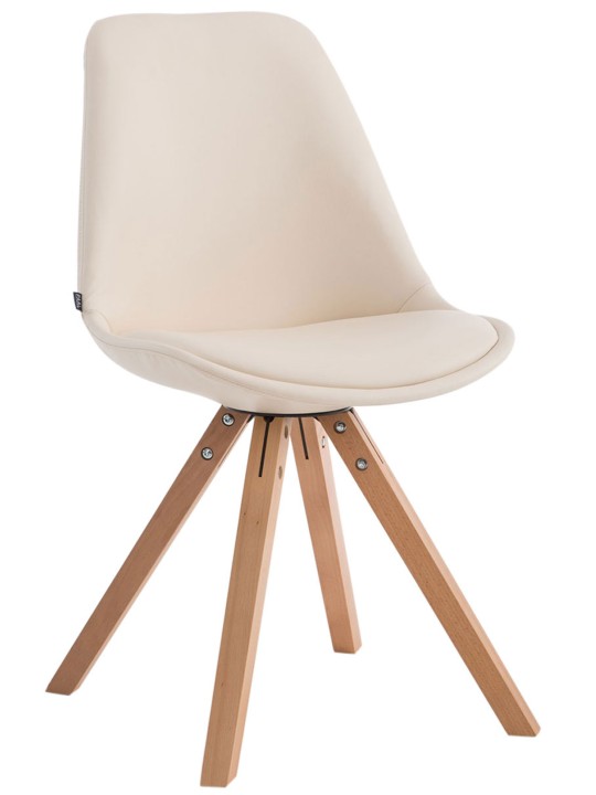 Besøgsstol Laval Natura Square, creme