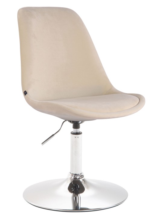 Spisestuestol Maverick fløjl krom, creme Spisestuestol Maverick fløjl krom, creme