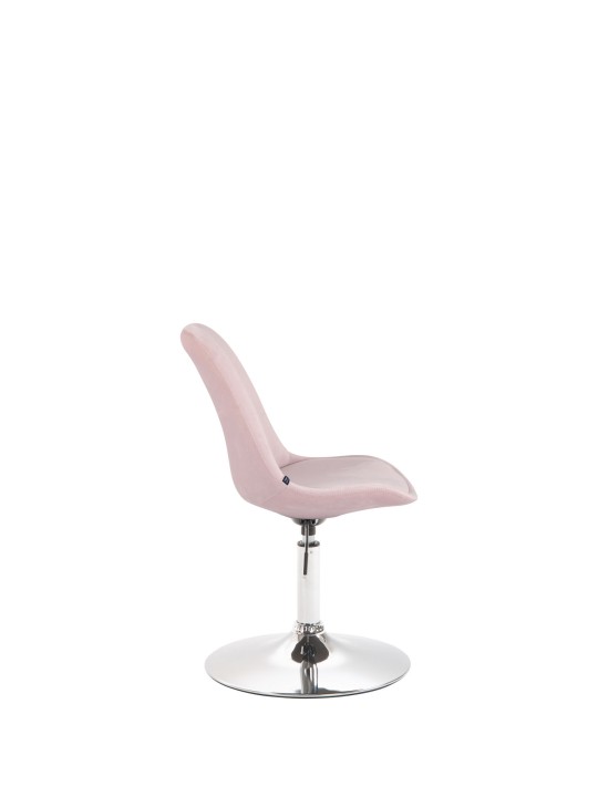 Spisestuestol Maverick fløjl krom, pink