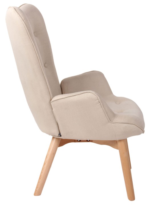 Liggestol Durham stof, creme