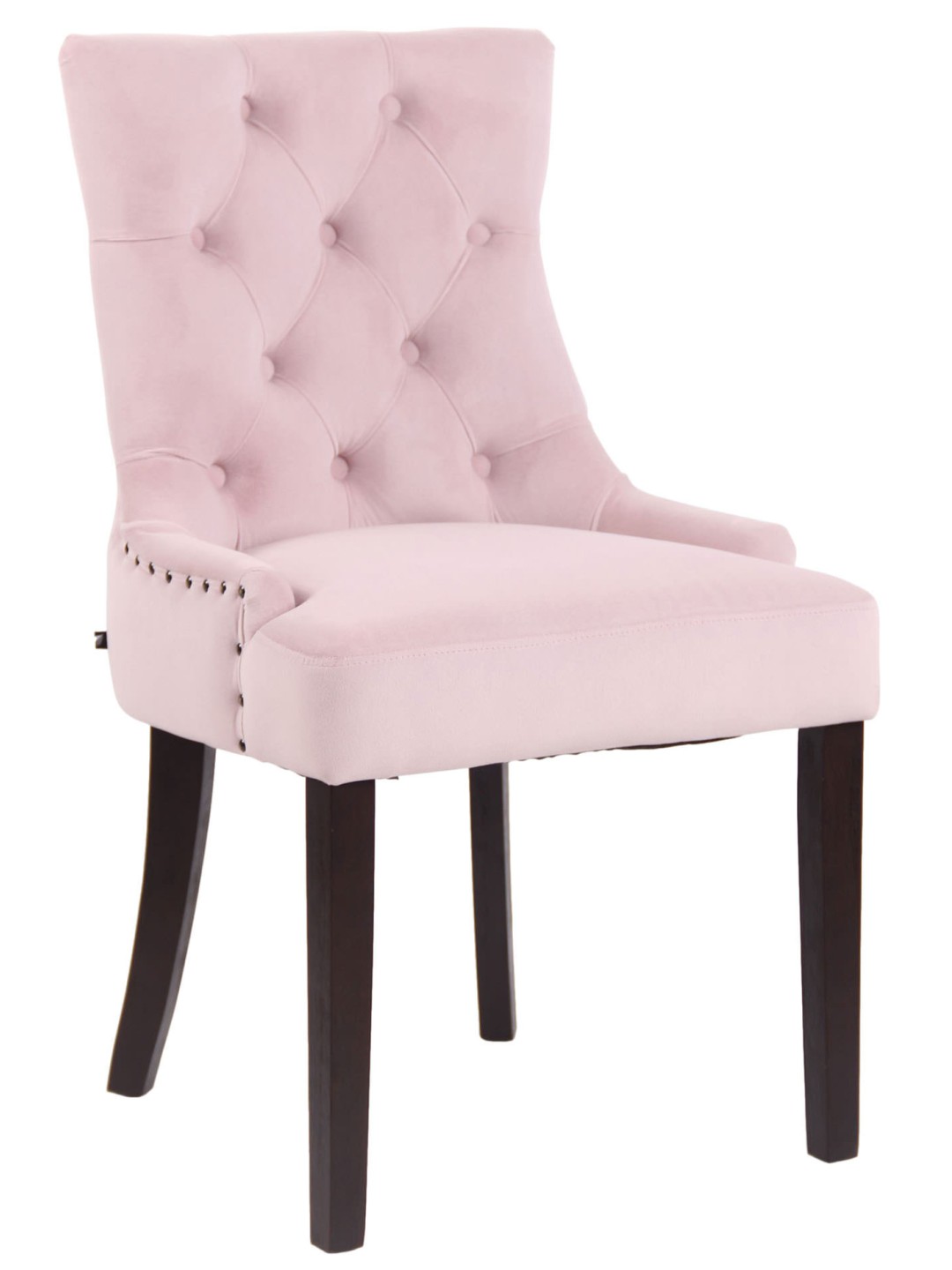Spisestuestol Aberdeen fløjl antik, pink