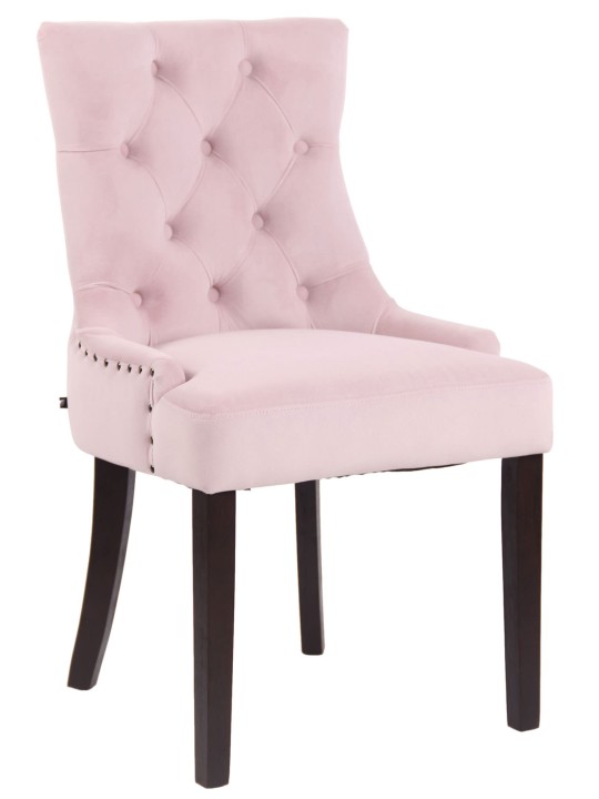 Spisestuestol Aberdeen fløjl antik, pink