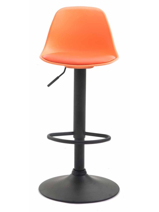 Sæt med 2 barstole Kiel plast, orange
