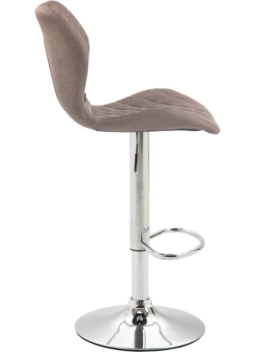 Barstol korkstof krom, taupe