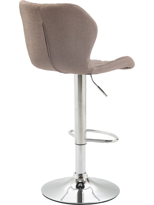 Barstol korkstof krom, taupe